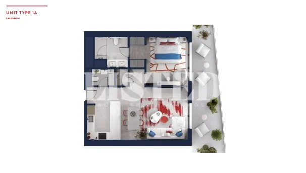 1 Bedroom Apartment for Sale in Al Marjan Island